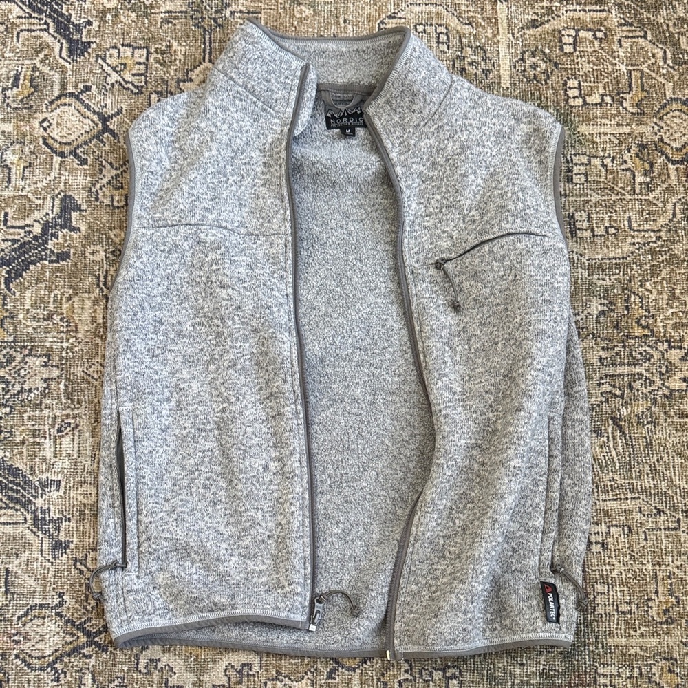 J. Crew Gray Fleece Vest